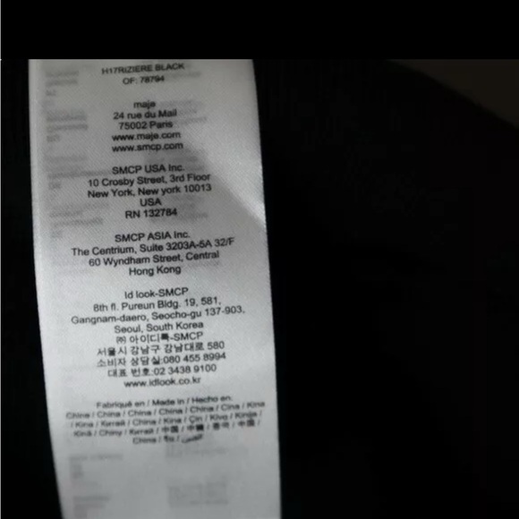 $400 Maje Paris Black Knit Long Sleeve Knit Sweater Dress maje 1 - Picture 3 of 5